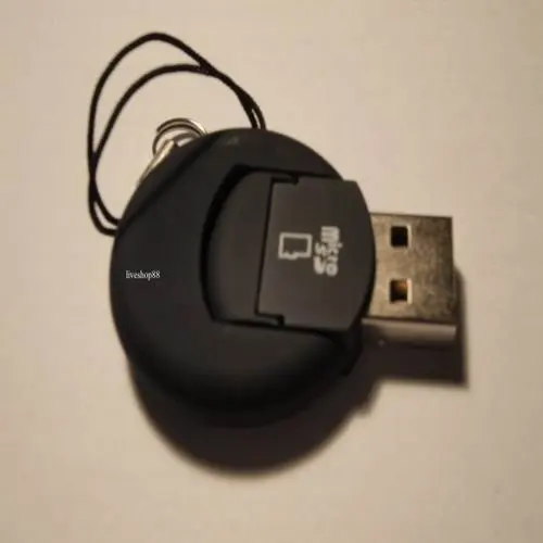 Оптовая продажа Прямая поставка 10 шт./лот Новый мини USB 2 0 TF T-Flash Micro SD кард-ридер