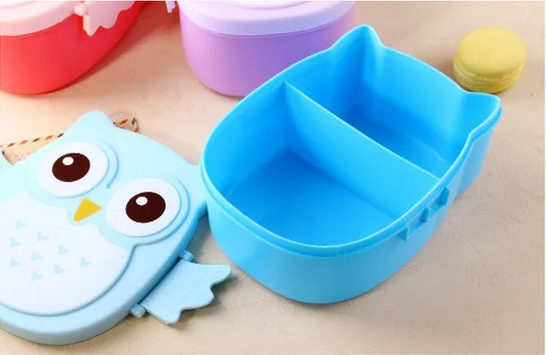 1 шт. ящик для еды Bento детей Kawaii Сова школьный Ланч-бокс микроволновый контейнер