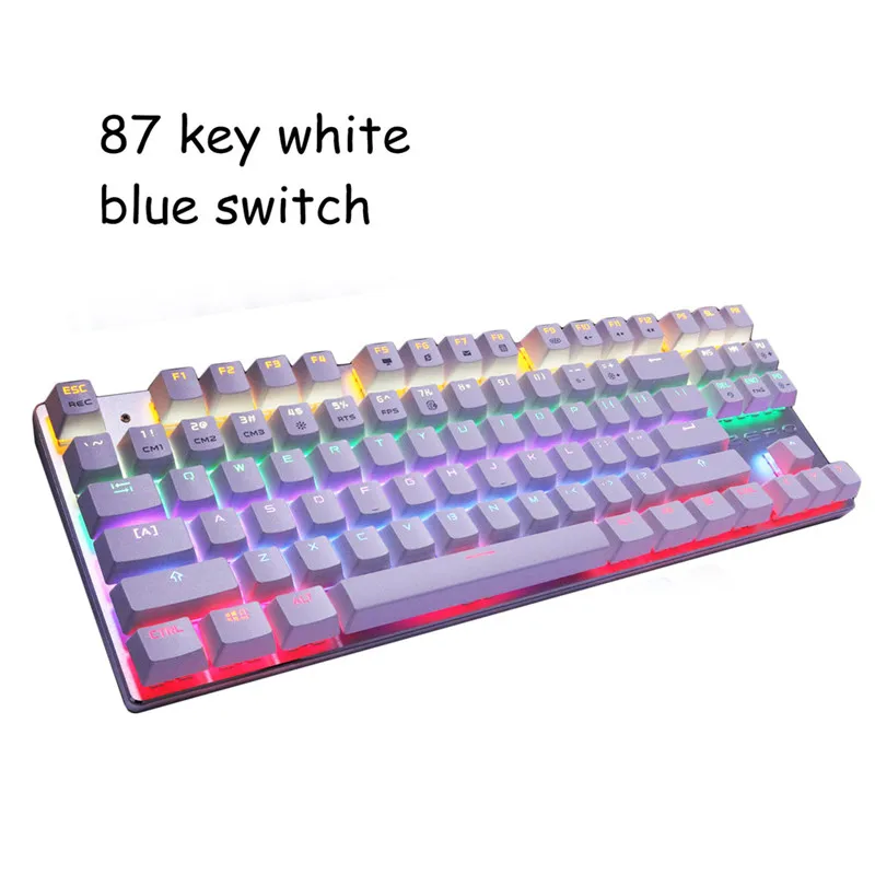 Zero Gaming Mechanical Keyboard Anti-ghosting 87/104 LED Backlit Red Black Blue switch Wired USB Russian sticker for PC laptop
Zero Gaming Mechanical Keyboard Anti-ghosting 87/104 LED Backlit Red Black Blue switch Wired USB Russian sticker for PC laptop
