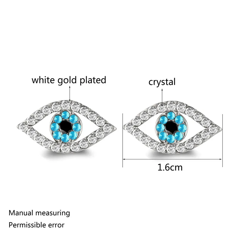 LEEKER Charm Luck Turkey Blue Evil Eye Blue Rhinestone Eye Choker Necklace For Women Silver Color Retro Earring 788 LK4
LEEKER Charm Luck Turkey Blue Evil Eye Blue Rhinestone Eye Choker Necklace For Women Silver Color Retro Earring 788 LK4