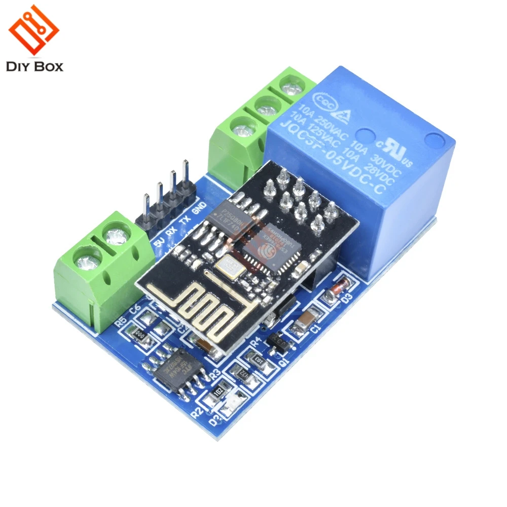 ESP8266 ESP-01 DC 5V WiFi Relay Module Things Smart Home Remote Control Switch for Arduino Phone APP ESP-01 Relay Module
ESP8266 ESP-01 DC 5V WiFi Relay Module Things Smart Home Remote Control Switch for Arduino Phone APP ESP-01 Relay Module