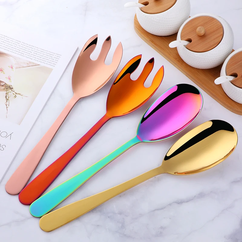 Big Serving Spoon Fork Set 304 Stainless Steel Gold Large Dinner Soup Salad Servers Spoons Metal Cutlery Set Kitchen Utensils
Big Serving Spoon Fork Set 304 Stainless Steel Gold Large Dinner Soup Salad Servers Spoons Metal Cutlery Set Kitchen Utensils