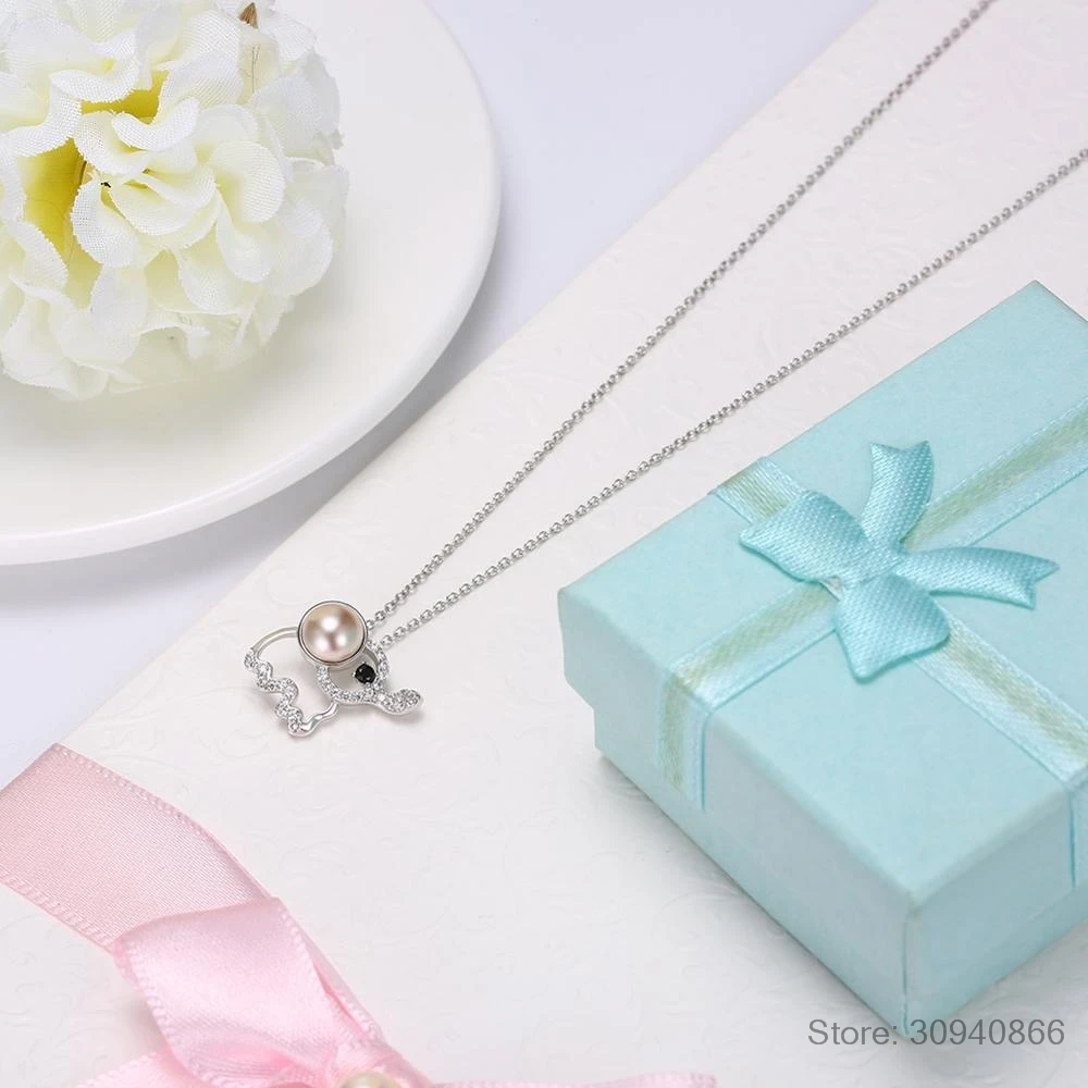 LEKANI Crystal 925 Sterling Silver Elephant Temperament Fine Jewelry Female Wild Accessories Prearl Necklace
LEKANI Crystal 925 Sterling Silver Elephant Temperament Fine Jewelry Female Wild Accessories Prearl Necklace