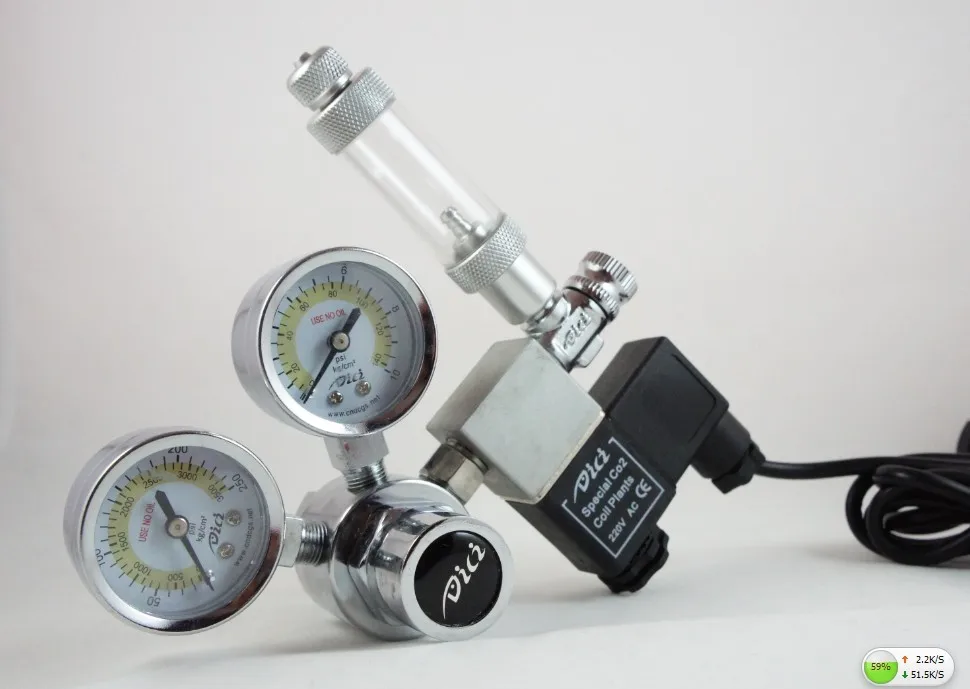 110V / 220VLarge Dual Gauge CO2 Regulatorwith bubble counter & Solenoid M22, W21.8, CGA320, G5/8,
110V / 220VLarge Dual Gauge CO2 Regulatorwith bubble counter & Solenoid M22, W21.8, CGA320, G5/8,