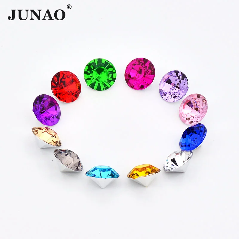 JUNAO 8mm Clear Crystal Rhinestones Pointback Acrylic Gems Round Strass Non Sewing Crystal Stones For DIY Wedding Dress Crafts
JUNAO 8mm Clear Crystal Rhinestones Pointback Acrylic Gems Round Strass Non Sewing Crystal Stones For DIY Wedding Dress Crafts