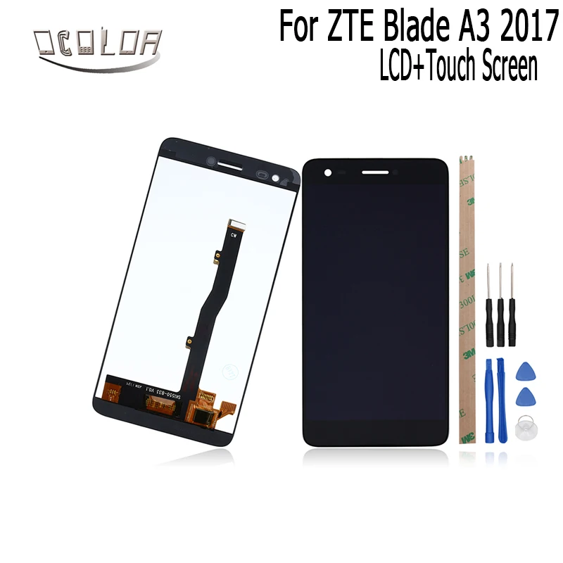 Фото Ocolor для zte Blade A3 2017 ЖК дисплей и сенсорный экран + инструменты клей Аксессуары