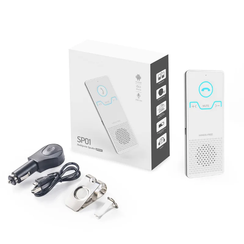 HEVXM Bluetooth Car Kit Free Calling Transmitter Speakerphone Wireless Handsfree Elegant Hands With Car Charger for Phone
HEVXM Bluetooth Car Kit Free Calling Transmitter Speakerphone Wireless Handsfree Elegant Hands With Car Charger for Phone