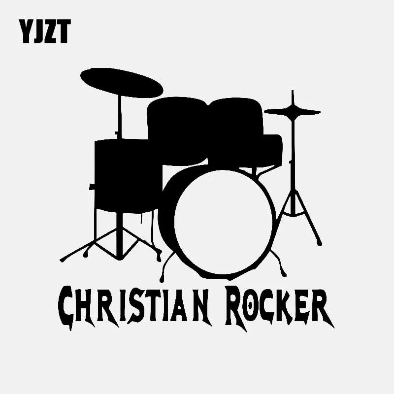 YJZT 16.2CM*15.5CM CHRISTIAN ROCKER Car Sticker Personality Vinyl Decal Black/Silver C3-1432
YJZT 16.2CM*15.5CM CHRISTIAN ROCKER Car Sticker Personality Vinyl Decal Black/Silver C3-1432