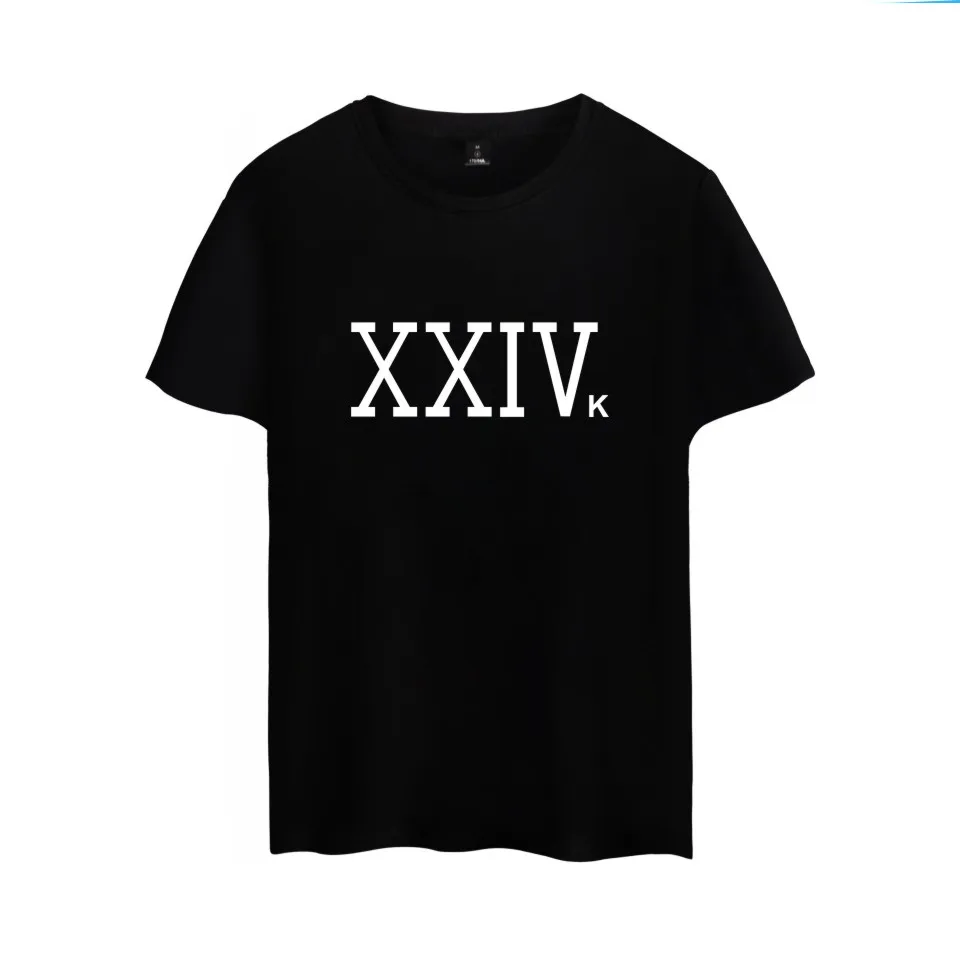 Футболка с короткими рукавами и надписью Singer SongWriter Бруно Марс XXIVK Magic Марс|t shirt|bruno