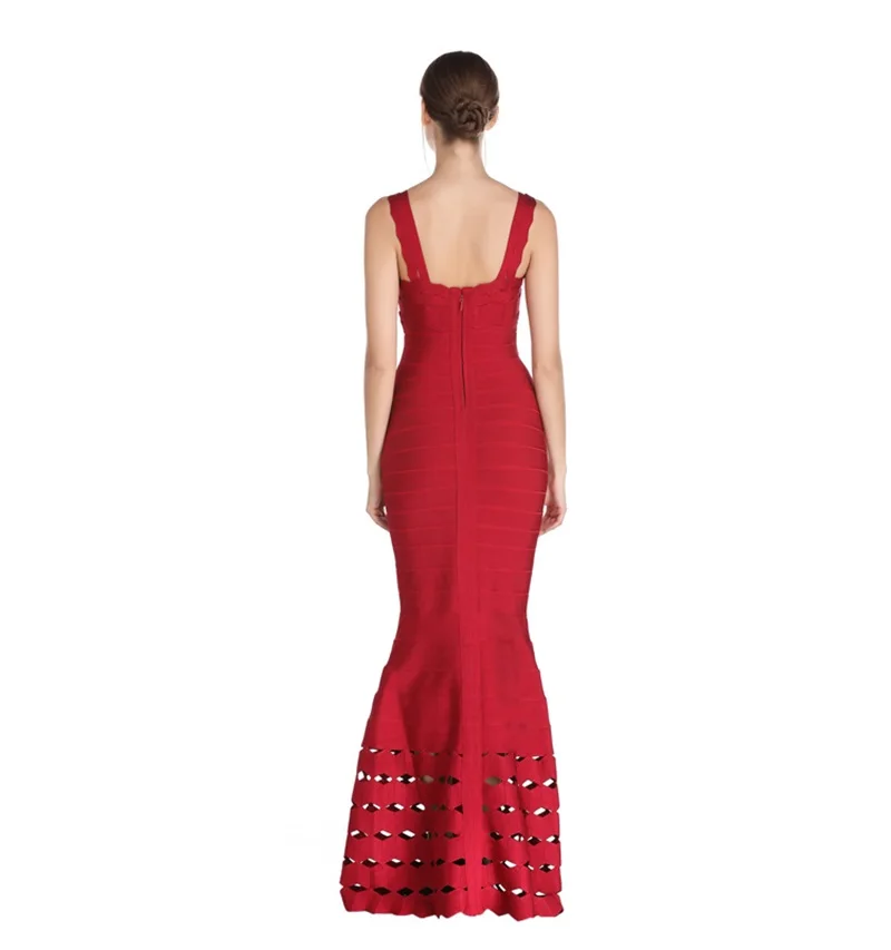 2019 New Fashion Celbrity Evening Party Long Bandage Dresses Hollow Out Spaghetti Strap Elegant Women Dress Trumpet Vestidos HL
2019 New Fashion Celbrity Evening Party Long Bandage Dresses Hollow Out Spaghetti Strap Elegant Women Dress Trumpet Vestidos HL