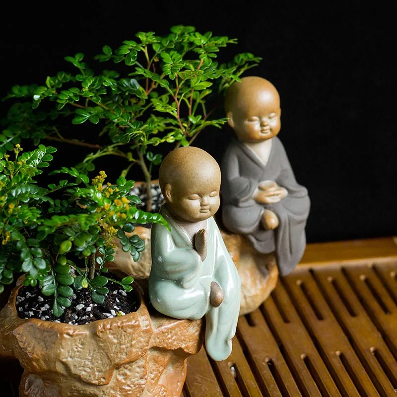 Creative Design Pots for Flowers Cute Little Monk Flower Pot Indoor Office Living Room Desktop Bonsai Home Garden Plant Planters 
Creative Design Pots for Flowers Cute Little Monk Flower Pot Indoor Office Living Room Desktop Bonsai Home Garden Plant Planters