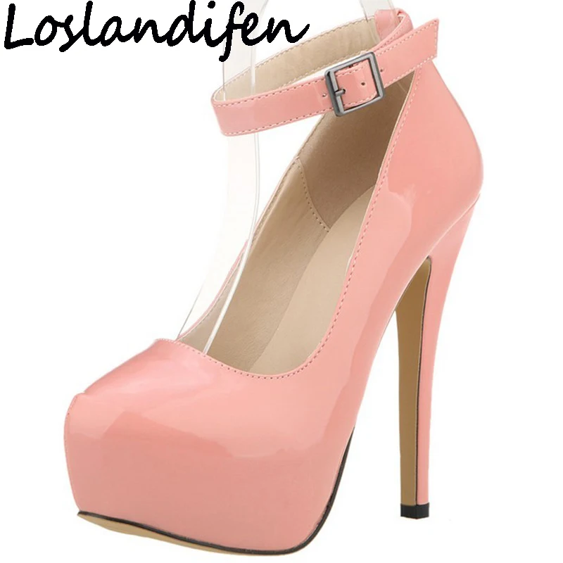 LOSLANDIFEN Plus Size Wedding Bridal Shoes Ankle Strap Women Pumps Platform Ultra Very High Heels Stilettos Pink Green Gray
LOSLANDIFEN Plus Size Wedding Bridal Shoes Ankle Strap Women Pumps Platform Ultra Very High Heels Stilettos Pink Green Gray