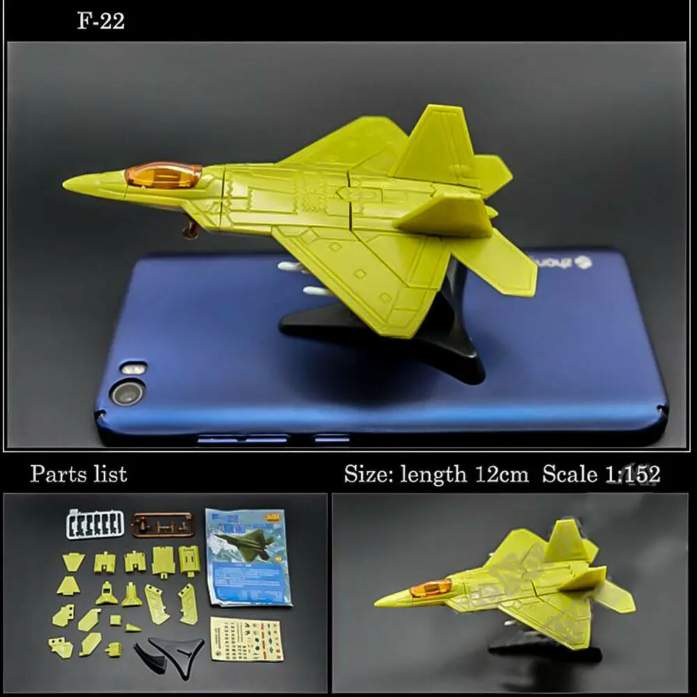 F 22 Fighter Raptor 4D Сборная модель истребителя Коллекционная головоломка фигурка