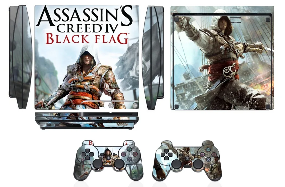 Виниловая наклейка для Sony PS3 Slim PlayStation 3 и 2 наклейки контроллеров | Электроника