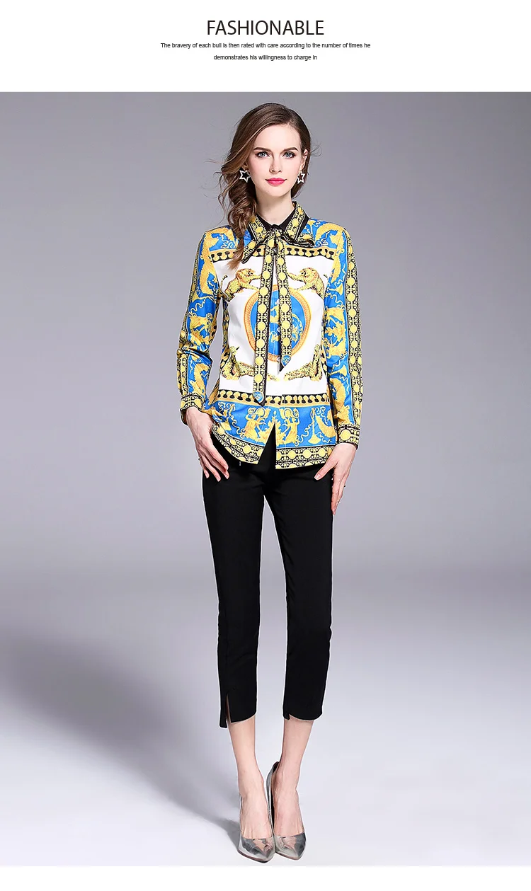 2018 gold animal Print Self Tie Bow Satin Blouse Women Long Sleeve Tunic Blouse summer Autumn 2018 Elegant Work Wear Blouse
2018 gold animal Print Self Tie Bow Satin Blouse Women Long Sleeve Tunic Blouse summer Autumn 2018 Elegant Work Wear Blouse