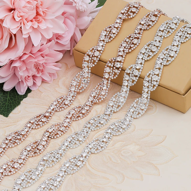 WENXI 5YARD Handmade Clear Silver Crystal Rhinestones Applique Accessories Trim For Bridal Dress Belt WX947
WENXI 5YARD Handmade Clear Silver Crystal Rhinestones Applique Accessories Trim For Bridal Dress Belt WX947