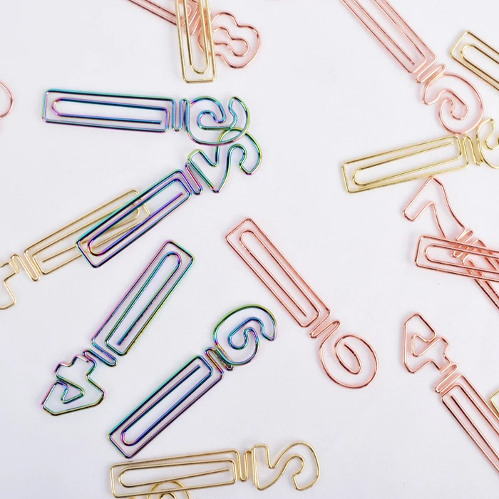 10pcs/lot Electroplated Paper Clips Numbers 0-9 Metal Paper Clips Gold Rose Gold Kawaii Bookmark Marking Clip
10pcs/lot Electroplated Paper Clips Numbers 0-9 Metal Paper Clips Gold Rose Gold Kawaii Bookmark Marking Clip
