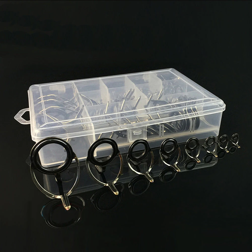 NEW 75Pcs 8 Sizes Ceramic Fishing Rod Guide Line Kit Single Foot Rings Repair Eyes
NEW 75Pcs 8 Sizes Ceramic Fishing Rod Guide Line Kit Single Foot Rings Repair Eyes