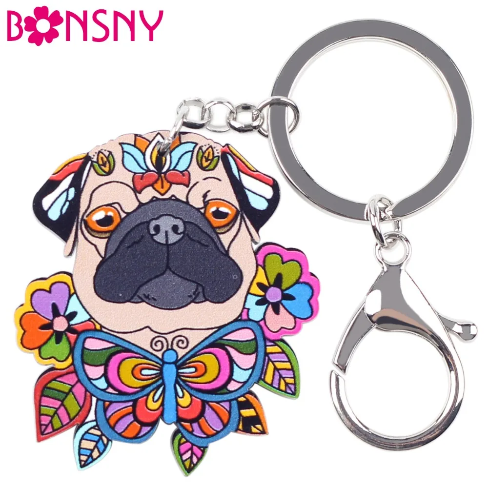 Bonsny Acrylic Statement Dog Jewelry Pug Dog Key Chain Key Ring Pom Gift For Women Girl Bag Charm Keychain Pendant Jewelry
Bonsny Acrylic Statement Dog Jewelry Pug Dog Key Chain Key Ring Pom Gift For Women Girl Bag Charm Keychain Pendant Jewelry