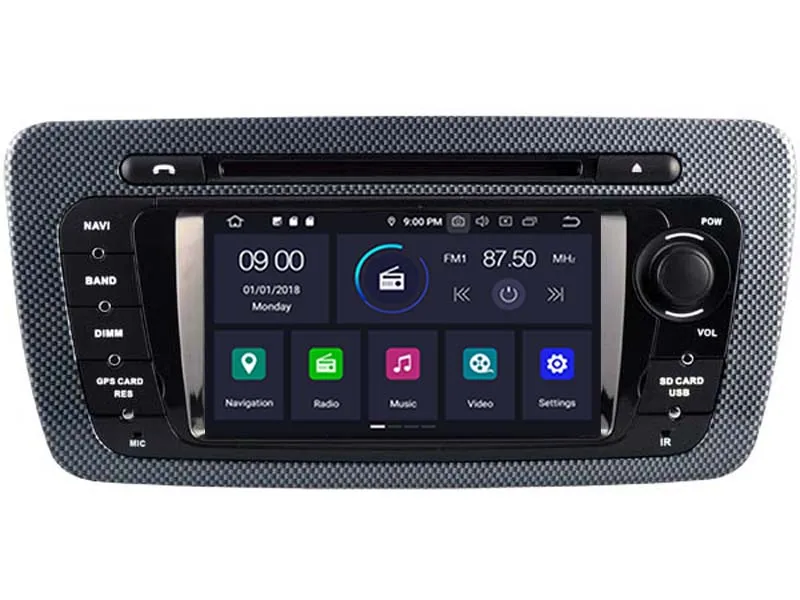 Android 9 0 автомобильный dvd плеер для SEAT IBIZA 2009 201 стерео gps навигация SAT NAV 2 Гб ram + 16 FLASH