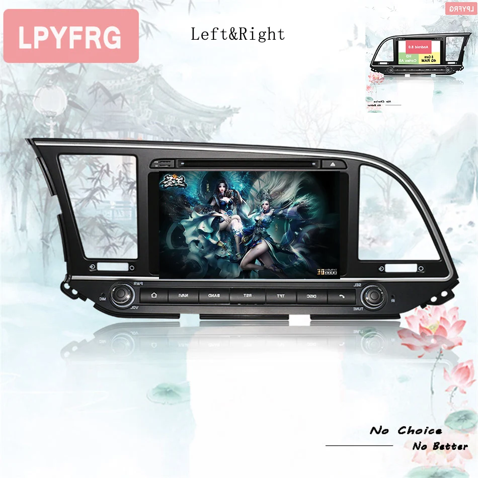 8 дюймовый android 10 GPS навигатор для HYUNDAI ELANTRA 2016 2017 AVANTE / MD радио с 3G/4G Wi Fi DVR Bluetooth Wheel