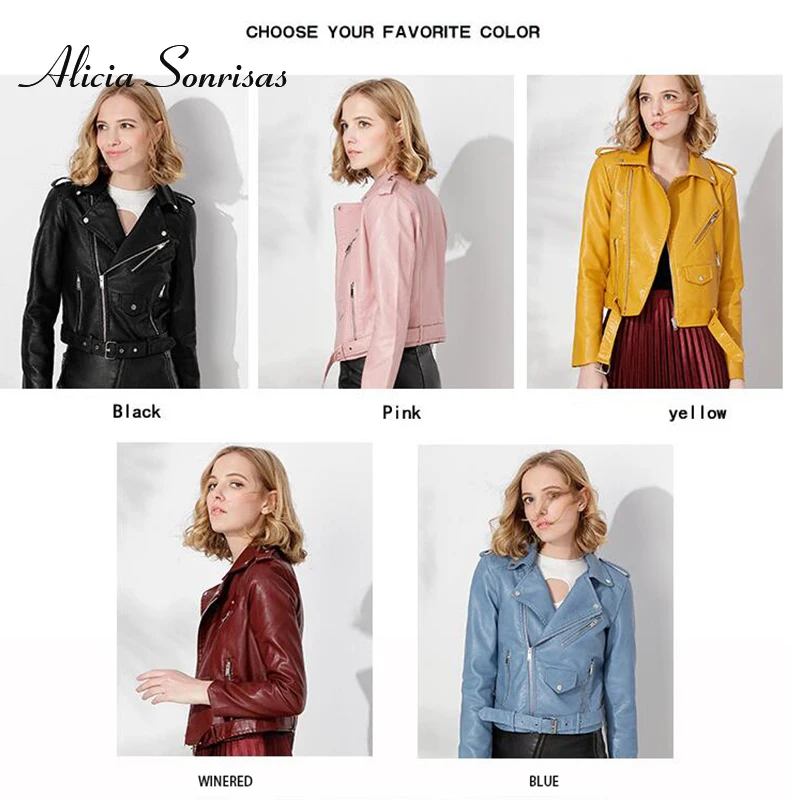 New 2018 Spring Leather Jacket Women Perfecto Washed PU Faux Leather Lady Motorcycle Bikers Coats Jaqueta De Couro AS0001
New 2018 Spring Leather Jacket Women Perfecto Washed PU Faux Leather Lady Motorcycle Bikers Coats Jaqueta De Couro AS0001
