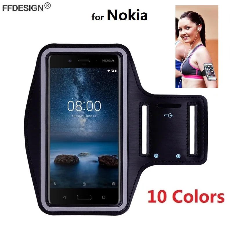 Спортивные для бега браслет контейнер сумка чехол телефона на руку Nokia 4 2 3 1 5 6 7 8