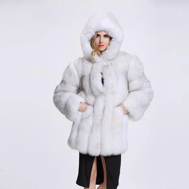 MSAISS Hooded Women Fur Jacket Winter Thick Warm Faux Fur Coat Long Sleeve High Quality Fur Coats
MSAISS Hooded Women Fur Jacket Winter Thick Warm Faux Fur Coat Long Sleeve High Quality Fur Coats