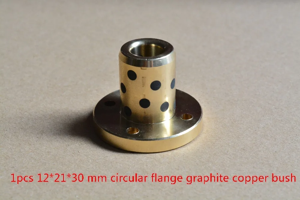 oil-free bearing 12mmx21mmx30mm circular flange copper bush JDB solid lubricant embedded graphite sleeve 1pcs
oil-free bearing 12mmx21mmx30mm circular flange copper bush JDB solid lubricant embedded graphite sleeve 1pcs