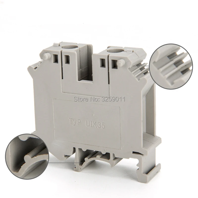 20PCS UK-35N Mounted Screw Clipping Terminal Block 35.0mm square general purpose terminal connection board
20PCS UK-35N Mounted Screw Clipping Terminal Block 35.0mm square general purpose terminal connection board