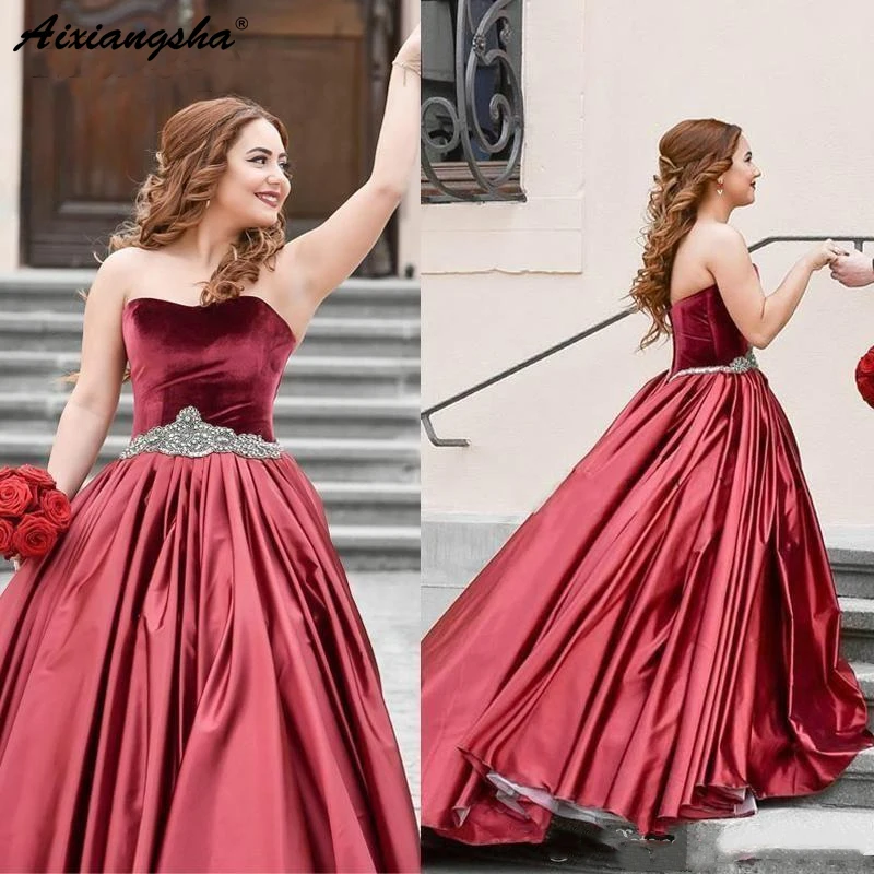 Burgundy Sweetheart A-Line Long Evening Dresses Crystal Sash Special Occasion Formal Dresses Flooe Length Prom Gown
Burgundy Sweetheart A-Line Long Evening Dresses Crystal Sash Special Occasion Formal Dresses Flooe Length Prom Gown