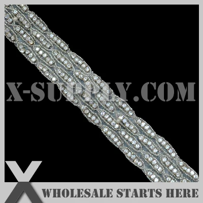 Mew Arrivals Crystal Rhinestone Applique Bridal Trimming for Wedding Sash,X1-RAT1252
Mew Arrivals Crystal Rhinestone Applique Bridal Trimming for Wedding Sash,X1-RAT1252