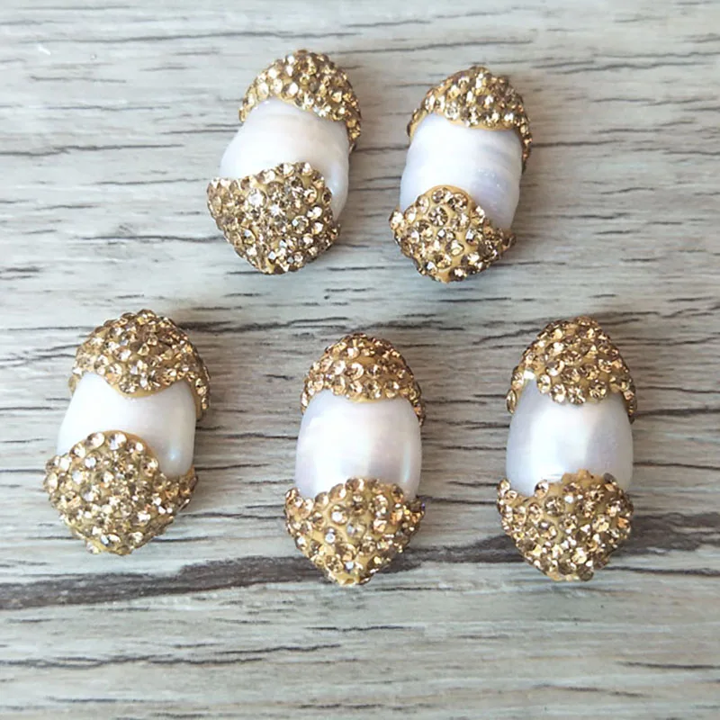 10 Pcs nature Pearl beads pave cz rhinestone connector spacer bead for DIY Making Bracelet necklace Jewelry Finding BD198
10 Pcs nature Pearl beads pave cz rhinestone connector spacer bead for DIY Making Bracelet necklace Jewelry Finding BD198