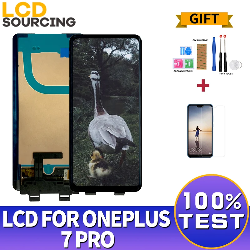 ЖК дисплей 6 67 дюйма для ONEPLUS 7 pro экран с сенсорной панелью дигитайзер в сборе Oneplus