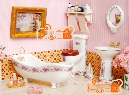A01-X201 children baby gift Toy 1:12 Dollhouse mini Furniture Miniature rement- bathroom Ceramic sanitary ware flower 5pcs/set
A01-X201 children baby gift Toy 1:12 Dollhouse mini Furniture Miniature rement- bathroom Ceramic sanitary ware flower 5pcs/set