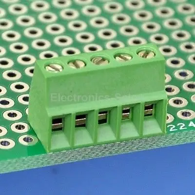 10 шт. 5 полюсная универсальная Клеммная колодка PCB 2 54 мм/0 1 дюйма|block stories|block tankblock