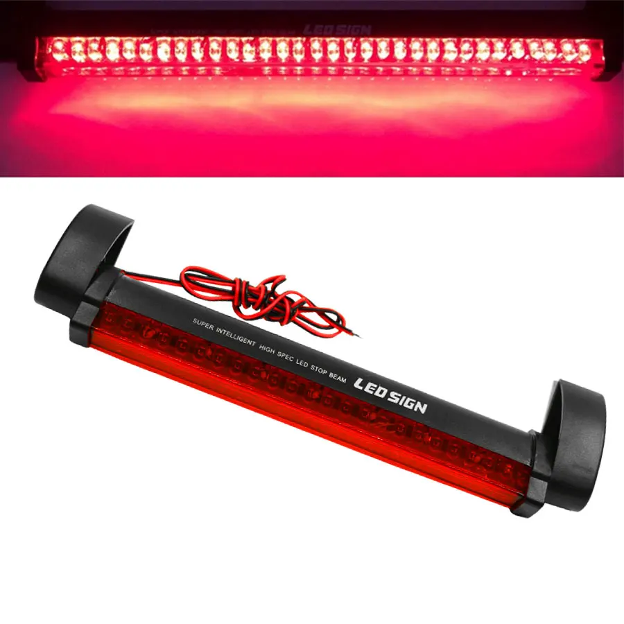 YCCPAUTO 1Pcs Red LED Car Additional Brake Lights 24LED 12V Vehicle Third brake Light Bar Auto Truck Rear Parking Lamp
YCCPAUTO 1Pcs Red LED Car Additional Brake Lights 24LED 12V Vehicle Third brake Light Bar Auto Truck Rear Parking Lamp
