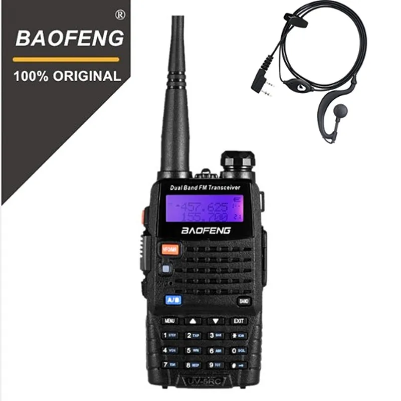BaoFeng UV-5RC Updated Version Walkie Talkie UHF VHF Dual Band Two Way Radio 5r Handheld Walky Talky Ham CB Radio Commmunicator
BaoFeng UV-5RC Updated Version Walkie Talkie UHF VHF Dual Band Two Way Radio 5r Handheld Walky Talky Ham CB Radio Commmunicator