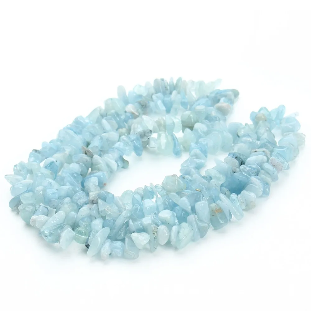 Irregular aquamarine necklace bracelet with natural crystal stone gravel semi-finished with 90cm perforated gravel
Irregular aquamarine necklace bracelet with natural crystal stone gravel semi-finished with 90cm perforated gravel