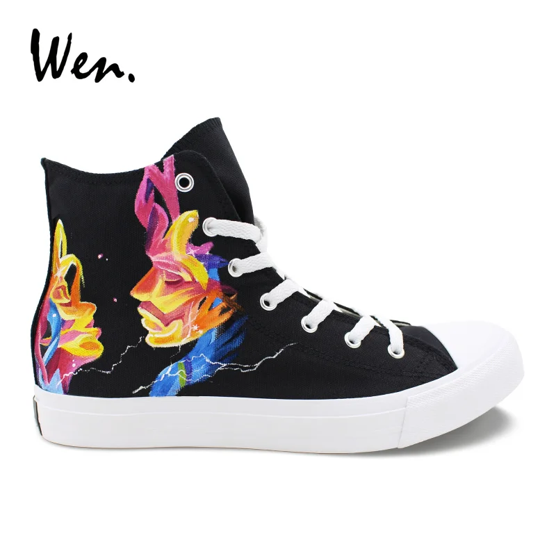 Wen High Top Black Canvas Shoes Custom MUSE Hand Painted Sneakers Man Woman Lacing Plimsolls Flat Fashion Classic Footwear
Wen High Top Black Canvas Shoes Custom MUSE Hand Painted Sneakers Man Woman Lacing Plimsolls Flat Fashion Classic Footwear