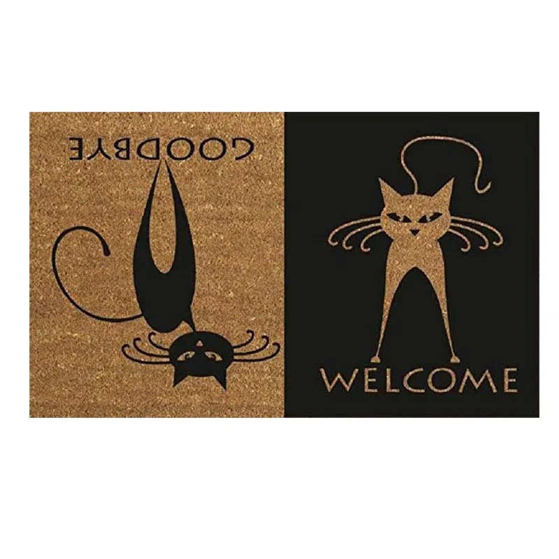 Funny Cat Goodbye Welcome Doormat Non Slip Backing Bathroom Kitchen Decor Area Funny Doormat Indoor Outdoor Rug
Funny Cat Goodbye Welcome Doormat Non Slip Backing Bathroom Kitchen Decor Area Funny Doormat Indoor Outdoor Rug