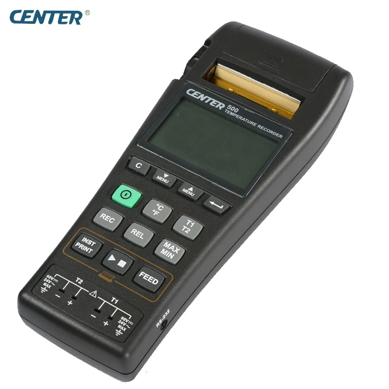CENTER-500 Handheld Industrial Thermocouple Thermometer with Datalogger Printer Function
CENTER-500 Handheld Industrial Thermocouple Thermometer with Datalogger Printer Function