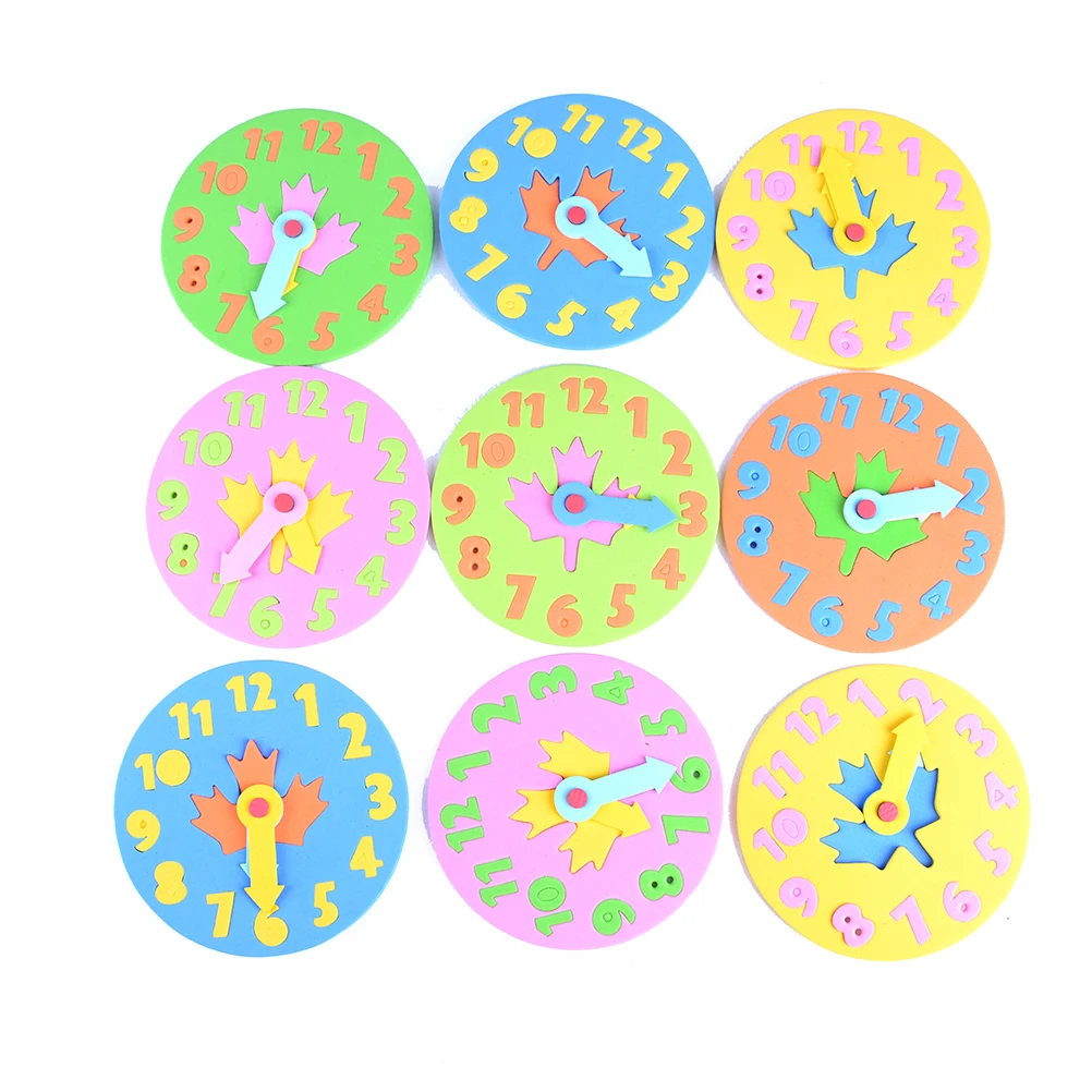 1Pc Kids DIY Eva Clock Learning Education Toys Fun Jigsaw Puzzle Game for Children Baby Toy Gifts 3-6 years old
1Pc Kids DIY Eva Clock Learning Education Toys Fun Jigsaw Puzzle Game for Children Baby Toy Gifts 3-6 years old