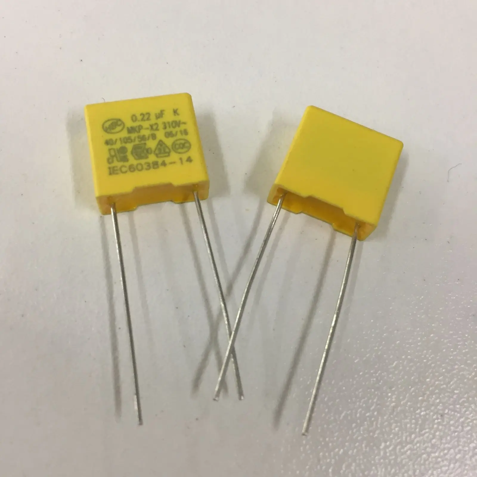 10 шт X2 безопасный конденсатор 310VAC 224 K 10% 0 22 мкФ 22nF 310 V шаг мм конденсаторная