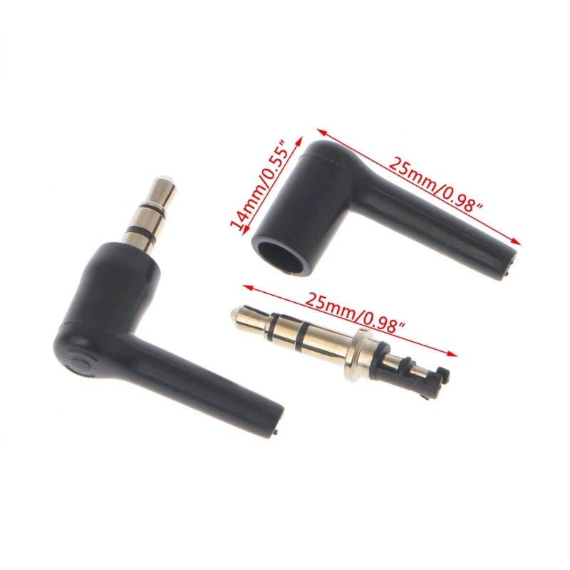 10 Pcs Gold Plated 3 Pole 3.5mm 90 degree Male Stereo Headphone Mini Jack Plug Audio
10 Pcs Gold Plated 3 Pole 3.5mm 90 degree Male Stereo Headphone Mini Jack Plug Audio