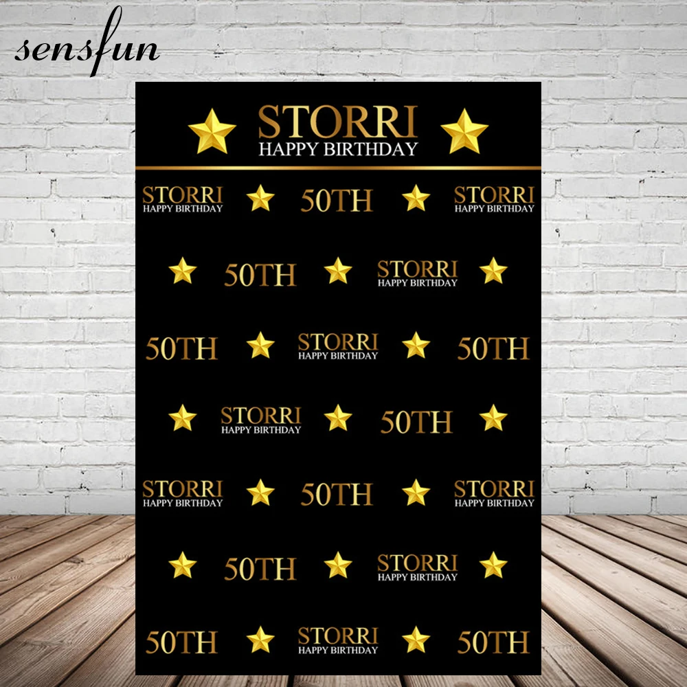 Sensfun Black Gold Little Stars Backdrop For Women 50th Birthday Party Photography Backgrounds Photo Prop Customized 5x7FT
Sensfun Black Gold Little Stars Backdrop For Women 50th Birthday Party Photography Backgrounds Photo Prop Customized 5x7FT