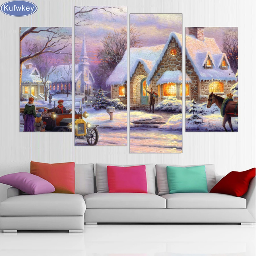 4pcs/set,Snow House Landscape Decorative Picture,DIY Diamond Embroidery,diamond mosaic,diamond painting cross stitch decor gifts
4pcs/set,Snow House Landscape Decorative Picture,DIY Diamond Embroidery,diamond mosaic,diamond painting cross stitch decor gifts