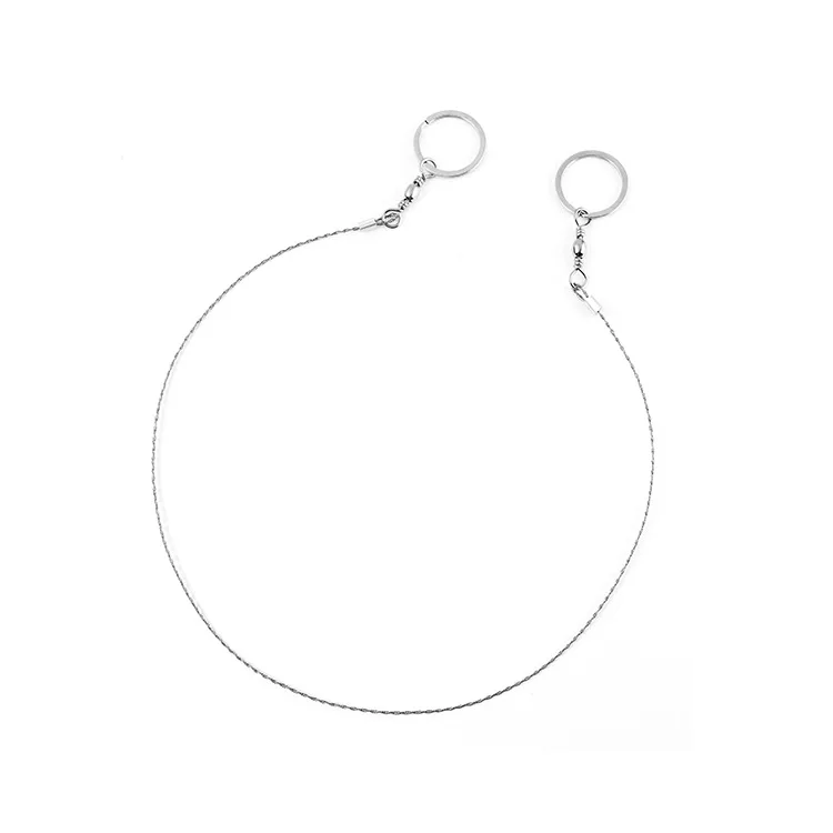 Survival wire chain rope saw life-saving saw 4 strands of steel wire 360 degrees rotation at 7589
Survival wire chain rope saw life-saving saw 4 strands of steel wire 360 degrees rotation at 7589