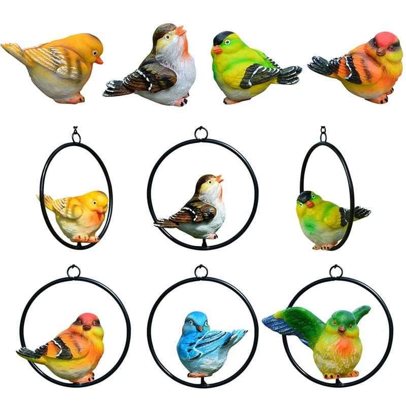 Ornament Birds Imitation Animal Garden Iron ring hanging piece bird resin crafts tree ornament gardening landscape sculpture
Ornament Birds Imitation Animal Garden Iron ring hanging piece bird resin crafts tree ornament gardening landscape sculpture