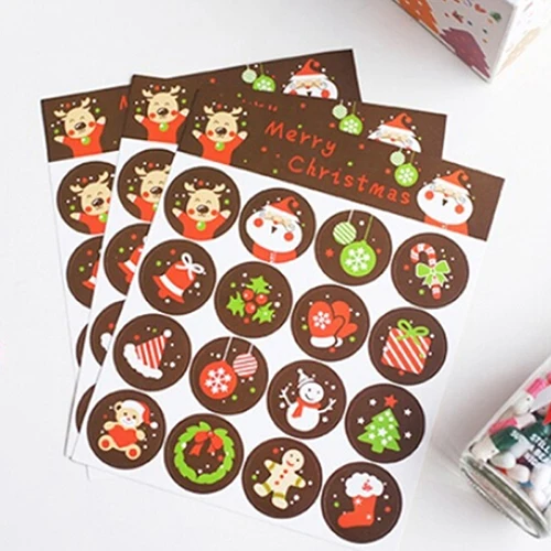 3Sheets=48PCS Scrapbooking Merry Christmas Gift Kraft Sticker Cookie/Cake/Gift Labels Stickers Kitchen Sweets Party Seal Sticker
3Sheets=48PCS Scrapbooking Merry Christmas Gift Kraft Sticker Cookie/Cake/Gift Labels Stickers Kitchen Sweets Party Seal Sticker